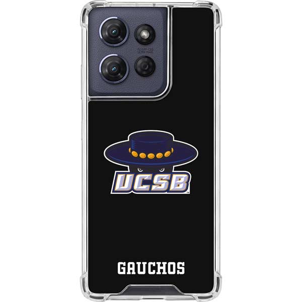 University of California-Santa Barbara UCSB Gauchos Black Moto G Play 5G (2025) Clear Case