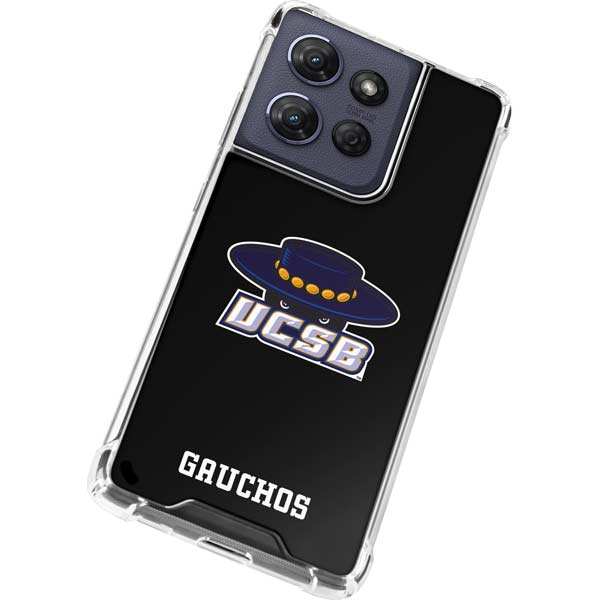 University of California-Santa Barbara UCSB Gauchos Black Moto G Play 5G (2025) Clear Case