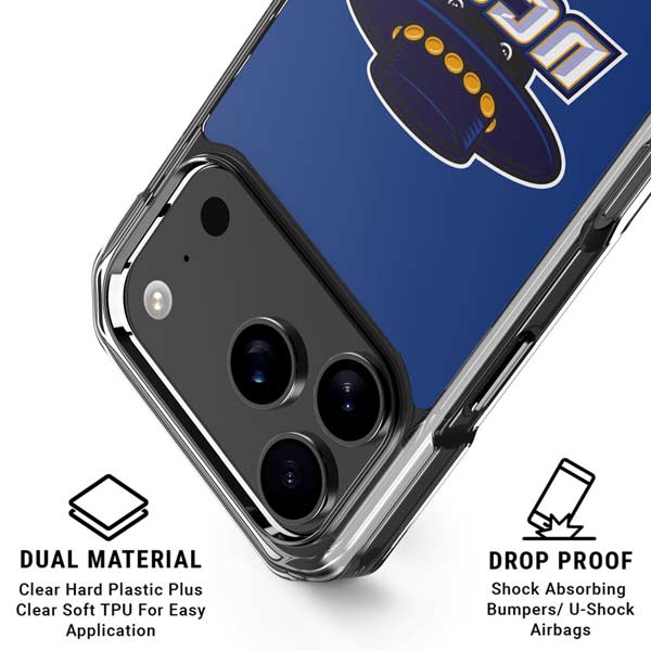 University of California-Santa Barbara UCSB Gauchos Blue iPhone 17 Pro Clear Case