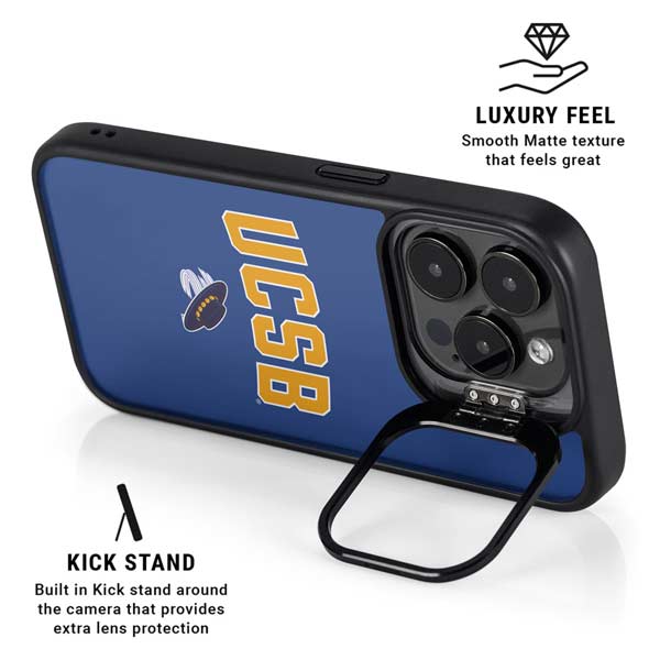 University of California-Santa Barbara UCSB iPhone 14 Pro Kickstand Case