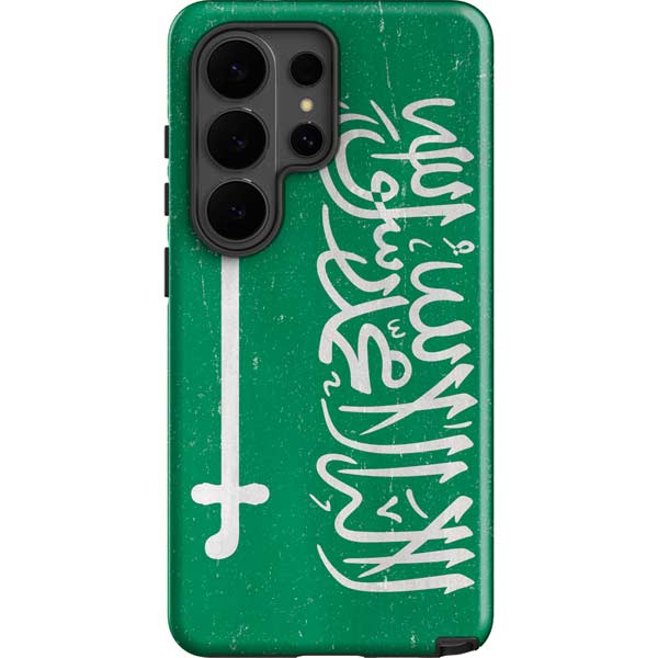 Saudi Arabia Flag Distressed Galaxy S26 Ultra Impact Case