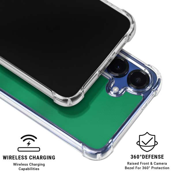 Saudi Arabia Soccer Flag Galaxy S25 FE Clear Case