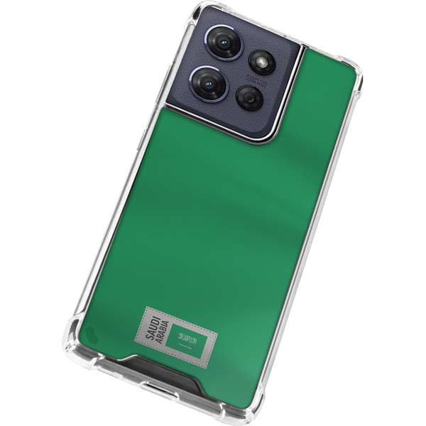 Saudi Arabia Soccer Flag Moto G 5G (2025) Clear Case