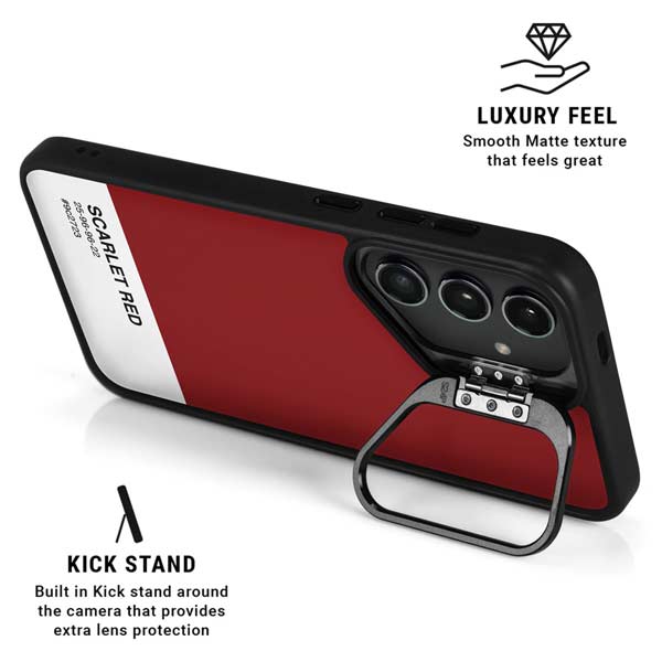 Scarlet Red Galaxy S26 Ultra Kickstand Case