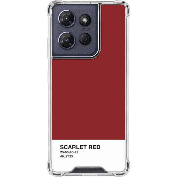 Scarlet Red Moto G Power 5G (2025) Clear Case