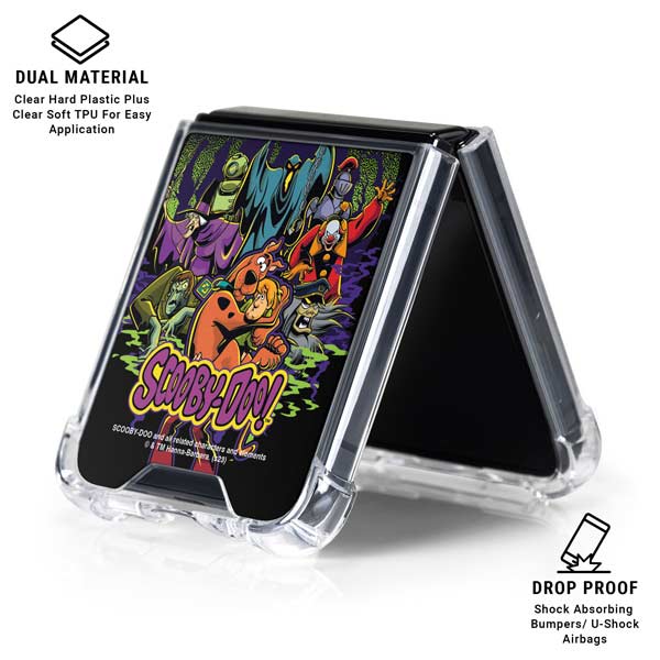 Scooby Doo vs Monsters Galaxy Z Flip7 Clear Case