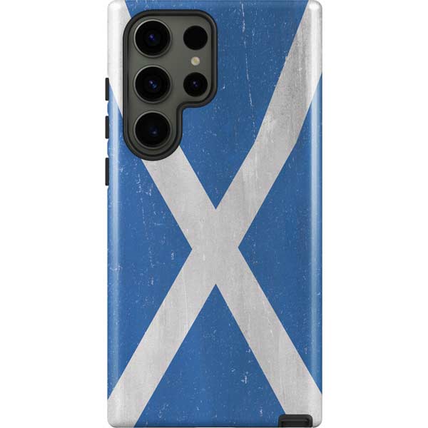 Scotland Flag Distressed Galaxy S23 Ultra Pro Case