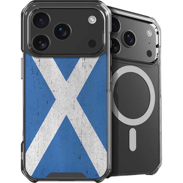 Scotland Flag Distressed iPhone 17 Pro Max MagSafe Case
