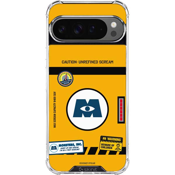 Disney Monsters Inc. Scream Canister Google Pixel 10 Pro XL Clear Case