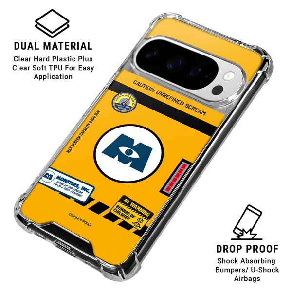 Disney Monsters Inc. Scream Canister Google Pixel 10 Pro XL Clear Case