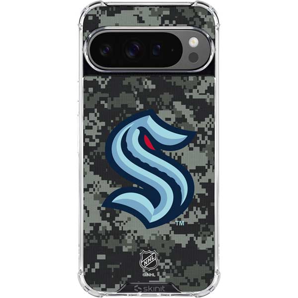 NHL Seattle Kraken Camo Google Pixel 10 Pro XL Clear Case