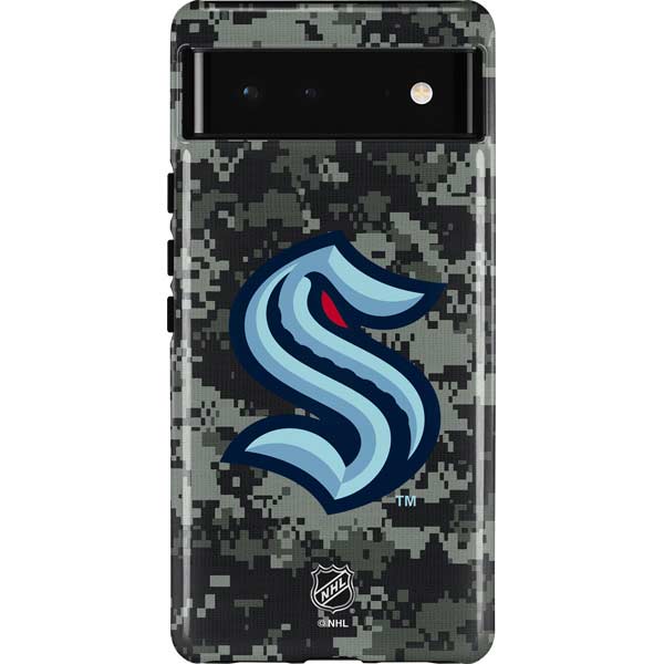 NHL Seattle Kraken Camo Pixel Cases