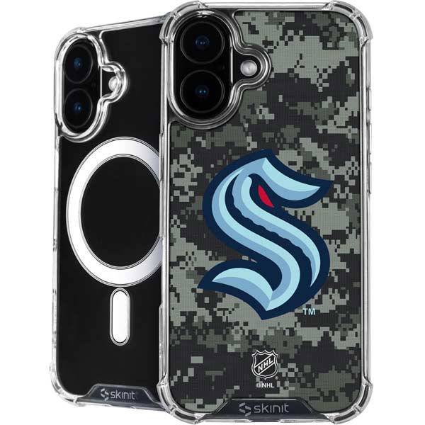 NHL Seattle Kraken Camo iPhone 17 MagSafe Case