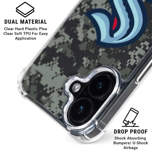 NHL Seattle Kraken Camo iPhone 17 MagSafe Case