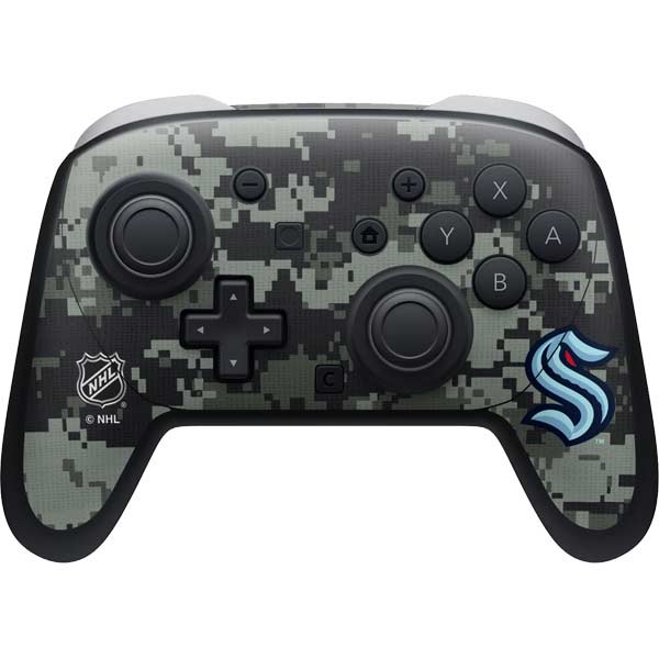 NHL Seattle Kraken Camo Nintendo Switch 2 (2025) Pro Controller Skin