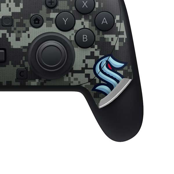 NHL Seattle Kraken Camo Nintendo Switch 2 (2025) Pro Controller Skin