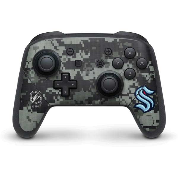NHL Seattle Kraken Camo Nintendo Skins