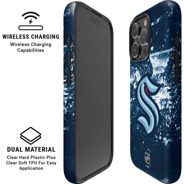 NHL Seattle Kraken Frozen iPhone 16 Pro Max Magsafe Impact Case
