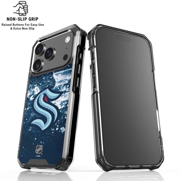 NHL Seattle Kraken Frozen iPhone 17 Pro Clear Case