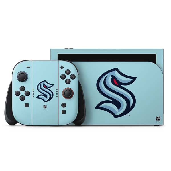 NHL Seattle Kraken Logo Nintendo Switch 2 (2025) with Joy-Con Skin