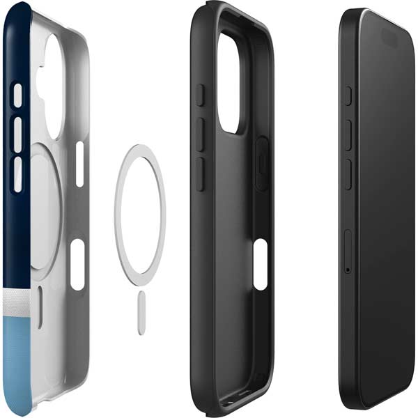 NHL Seattle Kraken Striped iPhone 16 Magsafe Impact Case