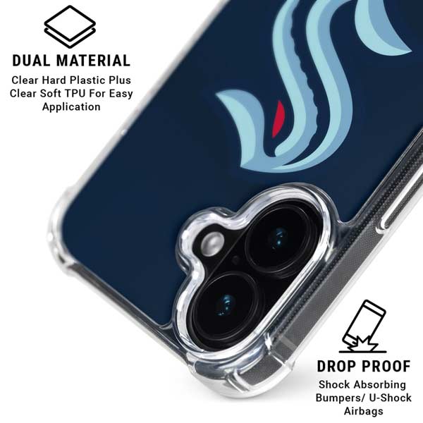 NHL Seattle Kraken Striped iPhone 17 MagSafe Case