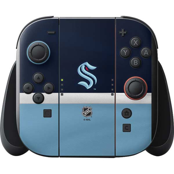 NHL Seattle Kraken Striped Nintendo Switch 2 (2025) with Joy-Con Skin
