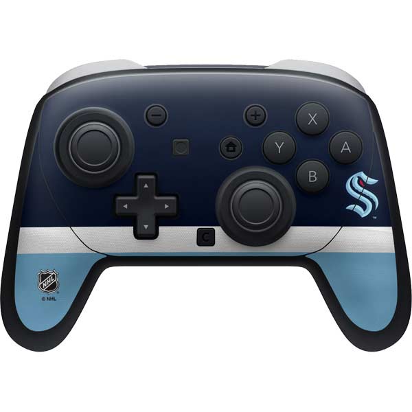 NHL Seattle Kraken Striped Nintendo Skins