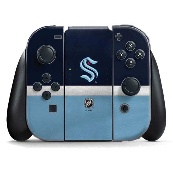 NHL Seattle Kraken Striped Nintendo Skins