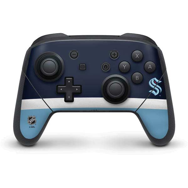 NHL Seattle Kraken Striped Nintendo Skins