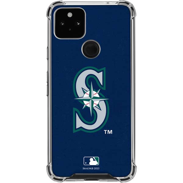 MLB Seattle Mariners - Solid Distressed Pixel Cases