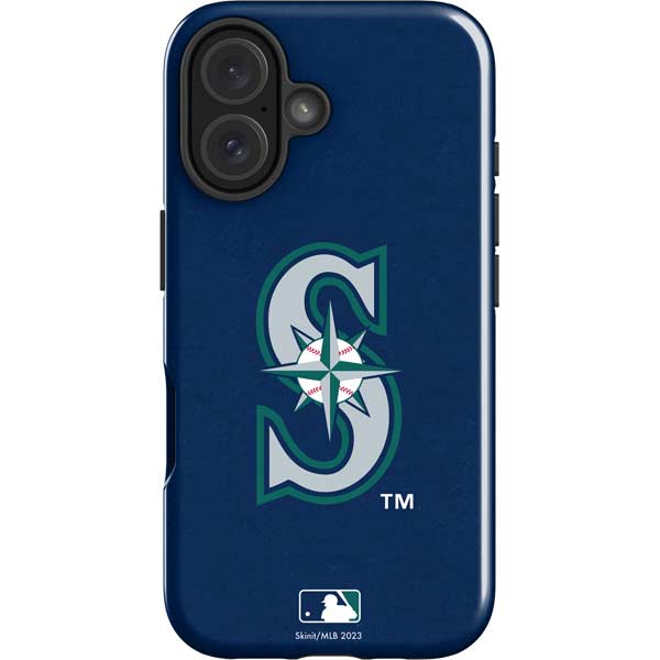 MLB Seattle Mariners - Solid Distressed iPhone 17 Impact Case