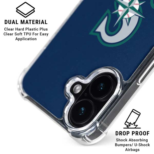 MLB Seattle Mariners - Solid Distressed iPhone 17 MagSafe Case