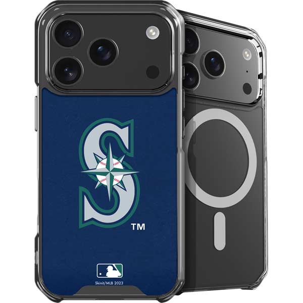 MLB Seattle Mariners - Solid Distressed iPhone 17 Pro MagSafe Case