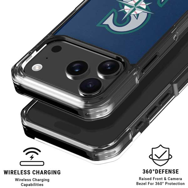 MLB Seattle Mariners - Solid Distressed iPhone 17 Pro Max MagSafe Case
