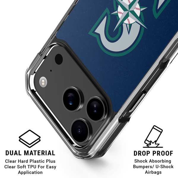 MLB Seattle Mariners - Solid Distressed iPhone 17 Pro Max MagSafe Case