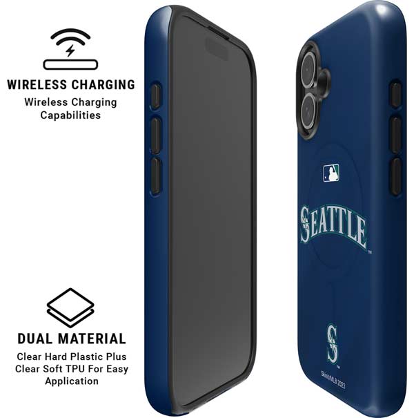 MLB Seattle Mariners Alternate/Away Jersey iPhone 16 Magsafe Impact Case