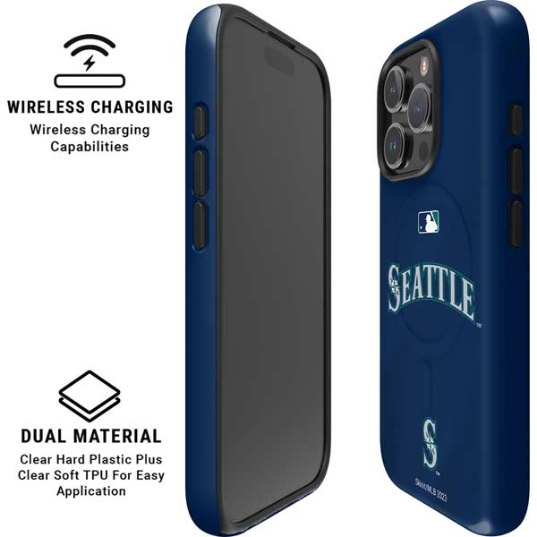 MLB Seattle Mariners Alternate/Away Jersey iPhone 16 Pro Max Magsafe Impact Case