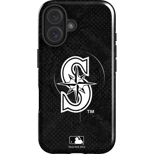MLB Seattle Mariners Dark Wash iPhone 16 Magsafe Impact Case