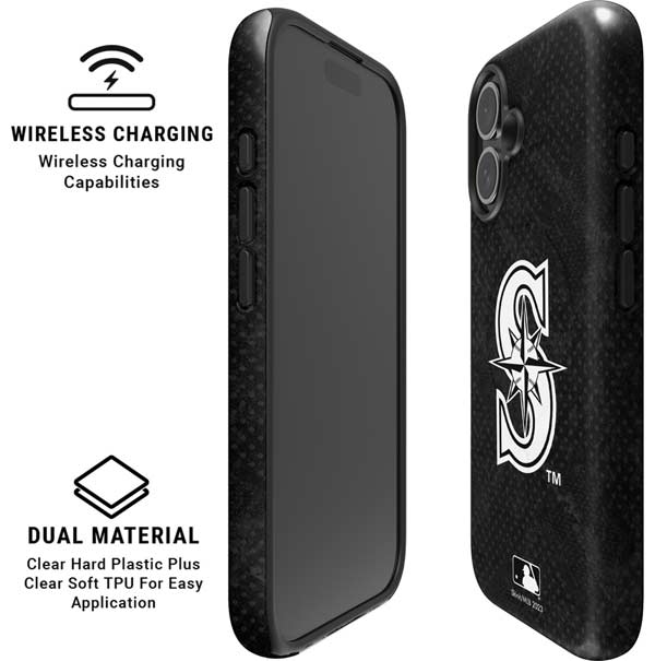 MLB Seattle Mariners Dark Wash iPhone 16 Magsafe Impact Case