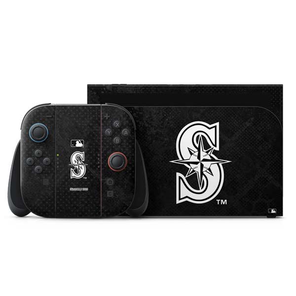 MLB Seattle Mariners Dark Wash Nintendo Switch 2 (2025) with Joy-Con Skin