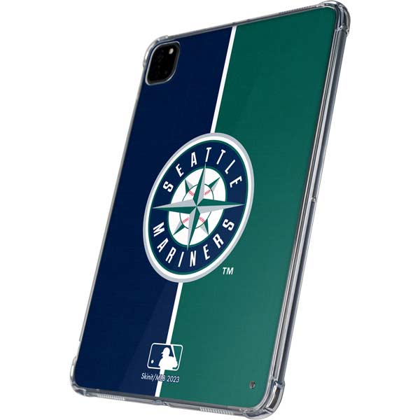 MLB Seattle Mariners Split iPad Pro 11in (2024) Clear Case