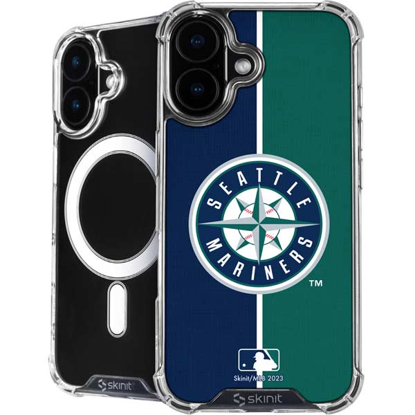 MLB Seattle Mariners Split iPhone 17 MagSafe Case