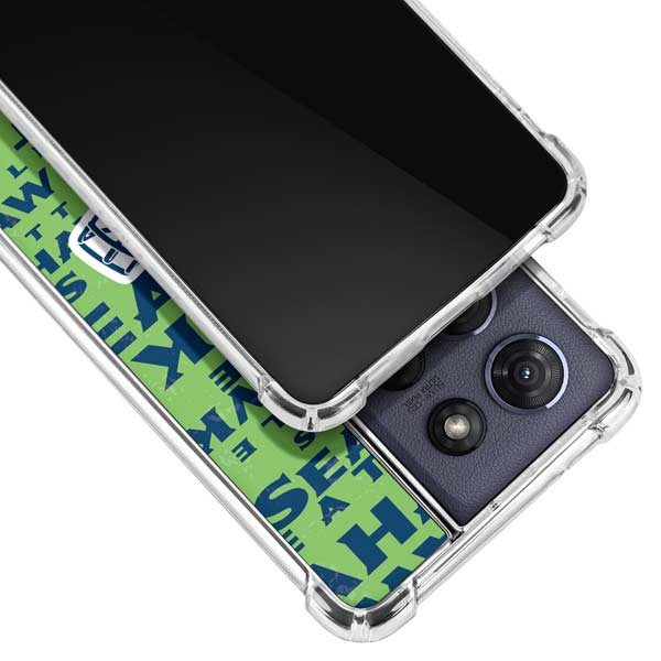 NFL Seattle Seahawks - Blast Green Moto G 5G (2025) Clear Case