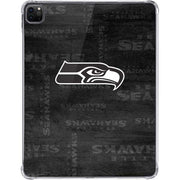 NFL Seattle Seahawks Black & White iPad Pro 11in (2024) Clear Case