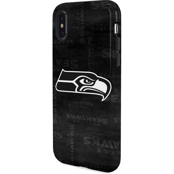 NFL Seattle Seahawks Black & White iPhone XS Pro Case