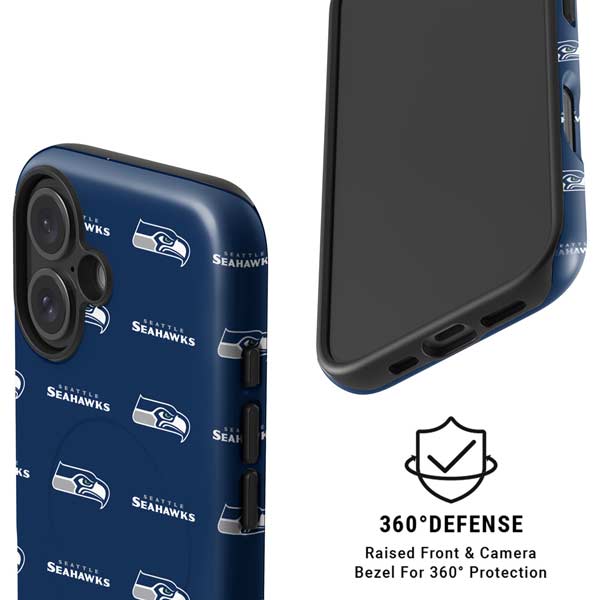 NFL Seattle Seahawks Blitz Series iPhone 16 Magsafe Impact Case