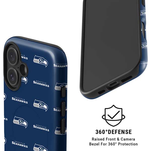 NFL Seattle Seahawks Blitz Series iPhone 16 Plus Magsafe Impact Case