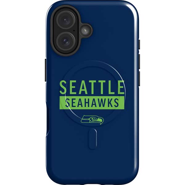NFL Seattle Seahawks Blue Performance Series iPhone 16 Plus Magsafe Impact Case