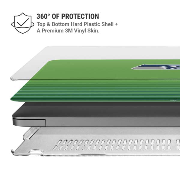 NFL Seattle Seahawks Breakaway MacBook Pro 14in (2021-24) Case plus Skin